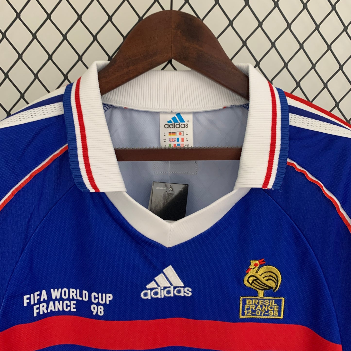 Retro Long Sleeve France 1998 Home Kit