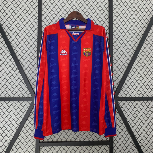 Retro Long Sleeve Barcelona 96/97 Home Kit