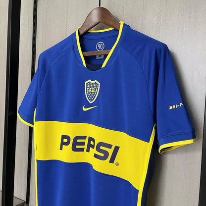 Retro Boca 2002-03 Home Jerseys Kit