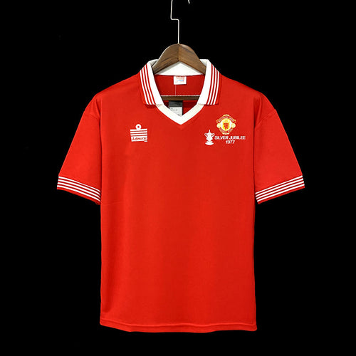 Maglia retrò da casa del Manchester United del 1977 