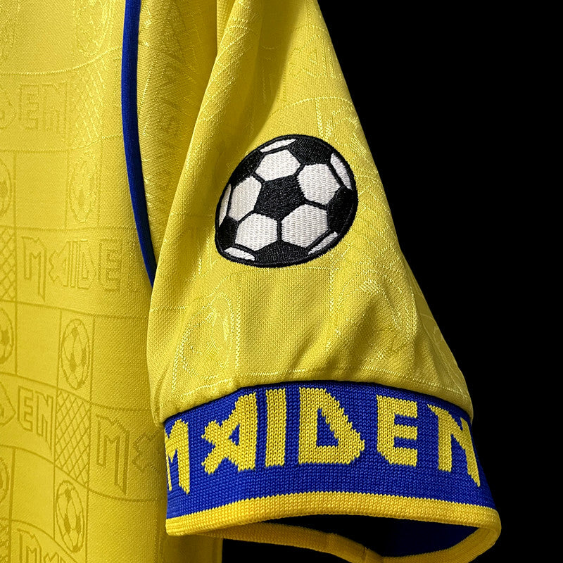 Retro 2008 West Ham Iron Maiden Giallo 