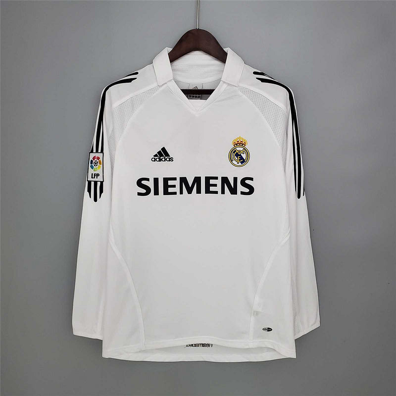 Maglia retrò Real Madrid 05/06 Home, manica lunga 