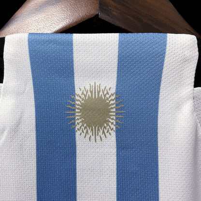 Maglia Argentina Home Coppa del Mondo 2022 (3 Stelle) 