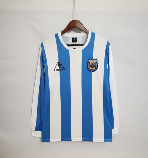 Retro 1986 Argentina Home Long Sleeve Kit