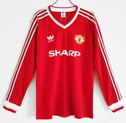 Retro: 1986 Manchester United Home Long Sleeve Kit