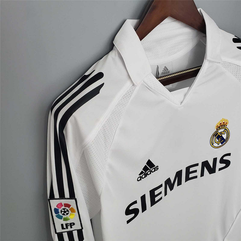 Maglia retrò Real Madrid 05/06 Home, manica lunga 