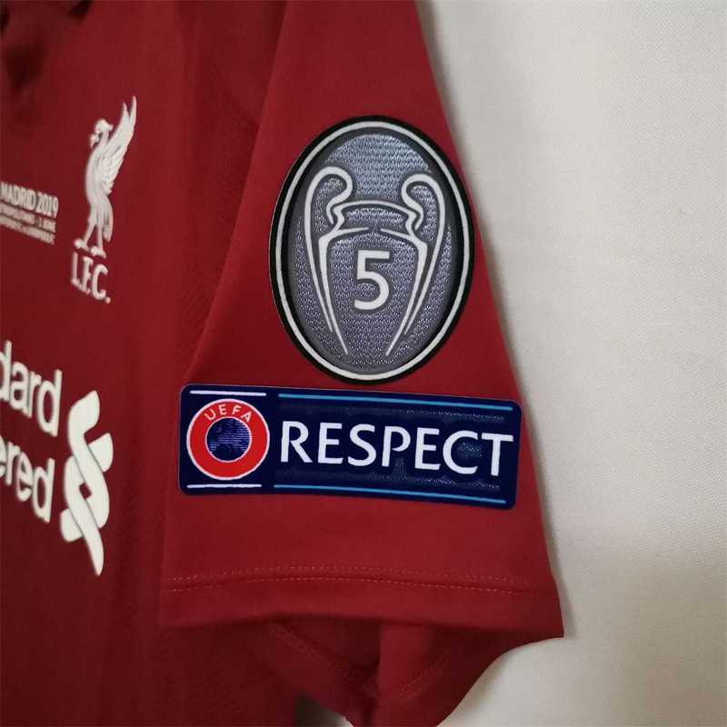 Retro Liverpool 18/19 Edizione Home Champions League 