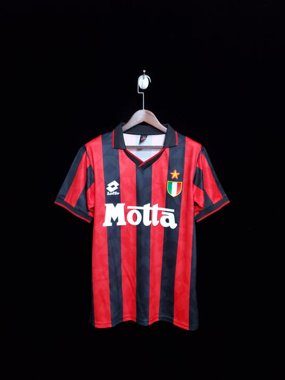 Retro 93/94 AC Milan Home Champions League Edition Kit
