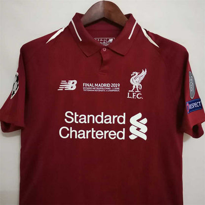 Retro Liverpool 18/19 Edizione Home Champions League 