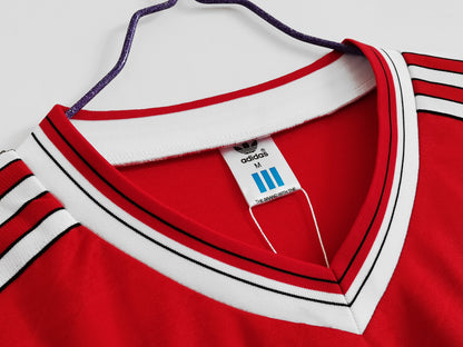 Retro: manica lunga Home del Manchester United 1986 