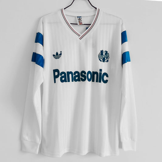 Retro: Maglia casalinga del Marsiglia 1990, manica lunga 